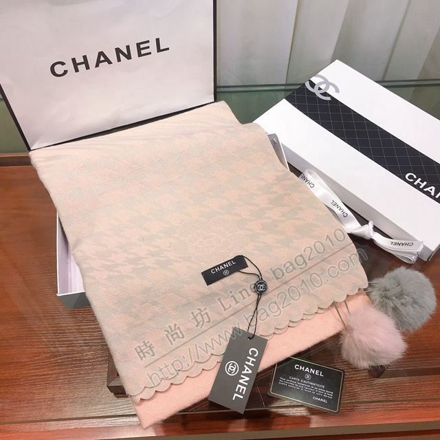 CHANEL圍巾 香奈兒羊絨混紡 經典時尚 CHANEL素雅山茶花女長圍巾  llwj6651